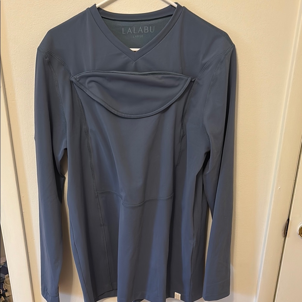 Lalabu Mens Dad Shirt - Long Sleeve - Brook Blue